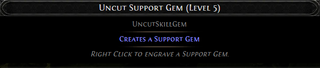 MMOJUGG Path of Exile 2 Uncut Support Gem (Level 5) Details View of Item Function and Use